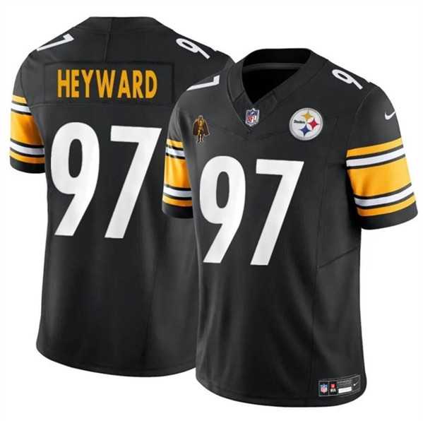 Men & Women & Youth Pittsburgh Steelers #97 Cameron Heyward Black F.U.S.E. With Walter Payton Patch Vapor Limited Stitched Jersey->pittsburgh steelers->NFL Jersey